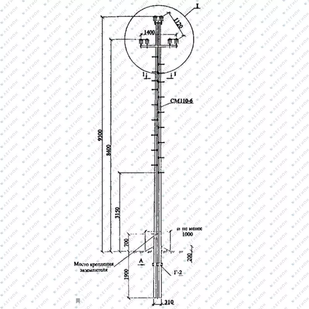 Многогранная опора ПМ10-2